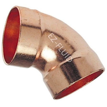 Ez-Fluid 1 1/2 CC 60 ELBOW DWV COPPER WROT EZDE44